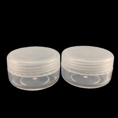 China BEAUTY PACKAGING 20g Small Clear Plastic Cosmetic Cream Plastic Sample Jar Packing PET Container for sale