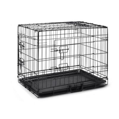 China Breathable Crate Dog Kennel Metal Wire Cage Portable Puppy Cat Rabbit House for sale