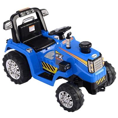 China Ride On Toy Kulaber 12V Battery Operated Kids Ride On Electric Tractor Toys With MP3 LED Lights Blue for sale