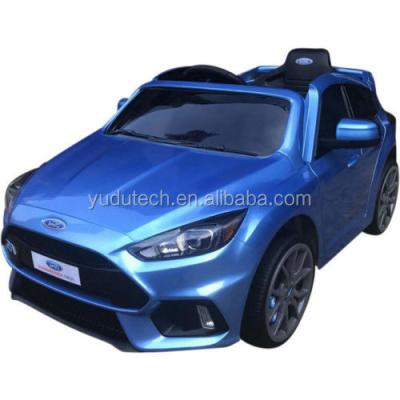 China Toy Painting Blue Licensed Ford Focus RS 12V Children's Battery Operated Ride On Car for sale