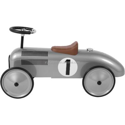 China Ride On Toy Best Choice Products Ride On Pedal Classic Car Racer Metal Exterior Silver for sale