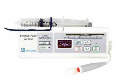 China Medizinische tragbare Einwegspritzenpumpe-Infusions-Rate 1~99mm/Stunde unter Verwendung 3 AA-Batterien zu verkaufen