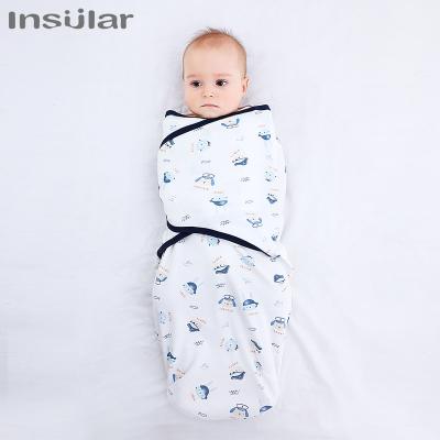 China Cotton Muslin Baby Wrap Blanket Infant Adjustable Newborn Wrap Organic Cotton Baby Sleeping Bag Baby Bedding Sleepsack for sale