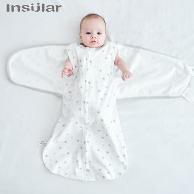 China 100% Born Insular Cotton Baby Comforter Bag Sleeping Bag Pure Thin Newborn Baby Accessories Shockproof Wrap Insular Blanket for sale