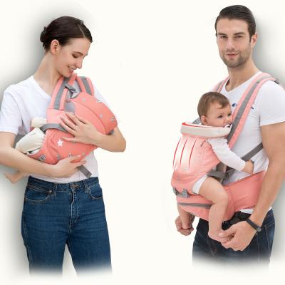 China Front Facing Baby Holder Baby Kangaroo Baby Carrier Polyester Infant Carrier Ergonomic Hipseat Carrier Breathable Travel For 0-36M for sale