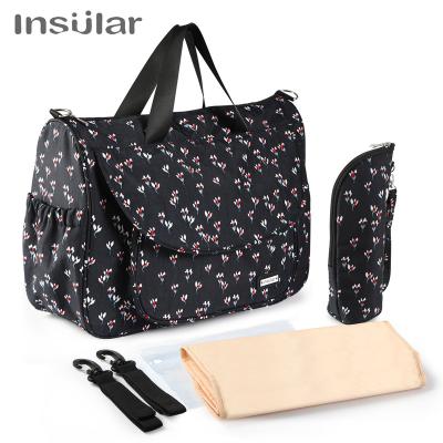 China Mother Tote Bag Waterproof Mommy Travel Changing Stroller Bags Diaper Diaper Bag Multi-Function Care Island Maternity Baby Diaper Changing Bags for sale