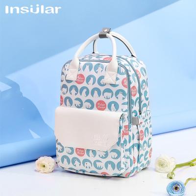 China Fashion Baby Waterproof Island Diaper Bags Multifunctional Travel Stroller Bag Backpack Diaper Bag Maternity Mummy for sale