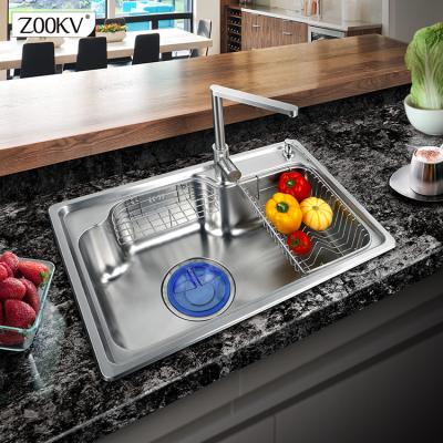 China With Faucet Kitchen Accessories Producer Stainless Steel Sanitary Ware Washing Hand Basin Kitchen Sink for sale