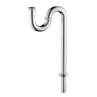 China Wholesale Stainless Steel S Elbow Drain Lavatory Drain Elbow Basin Modern Electroplating Drain for sale