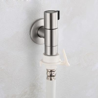 China WaterSelf Modern Ultra-Short Stop Household Faucet Bibcock 304 Stainless Steel Universal Dedicated Single Cold Washing Machine Faucet for sale