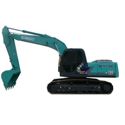 China Farms Used Original Kobelco SK200 Hydraulic Digger Excavator In Good Condition With A Favorable And Competitive Price for sale