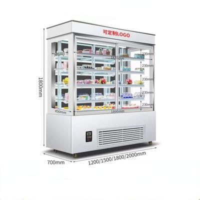 China COMPRESSOR Cake display refrigerator bakery  showcase small pastry cold cooler cabinet for sale