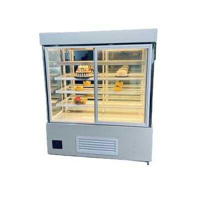 China COMPRESSOR Bakery refrigerated display cabinet patisserie display refrigerator straight glass showcase for sale