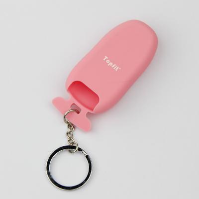 China Topfit eco-friendly silicone cover keychain for Tesla(pink) for sale