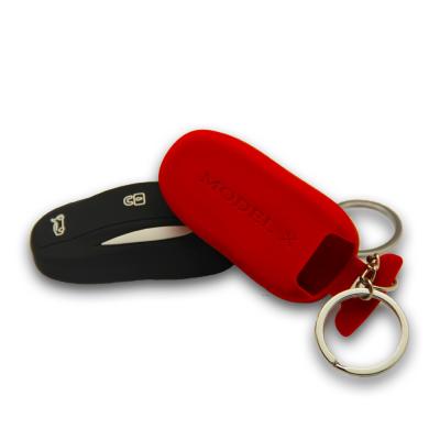 China Car Fobpocket, Car Key Chain, Key Case, Key Cover for Tesla Model X (Red) Protect the Car Key for sale