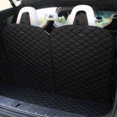 China Topfit Front and Rear Boot Mat+3rd Row Back Seat Protector Cover for Tesla Model X 6 seat for sale