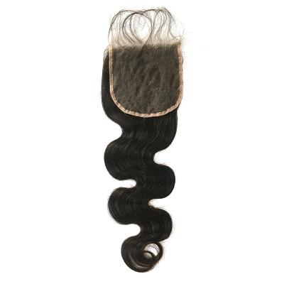 China Remy Virgin Human Hair 10A Grade Swiss Lace Up Closure Vendor, Factory Price Raw Hair 4*4 Body Wave Closure Concealer Cantu Hair Products for sale