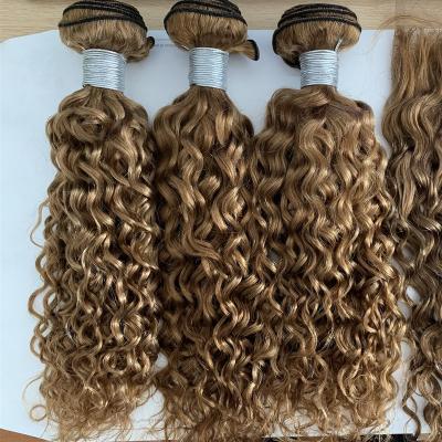 China Natural Wave Highlight Bundles Hair Bundles Curly Brown Color Lace Wig,Brazilian Hair Lace Headband for sale