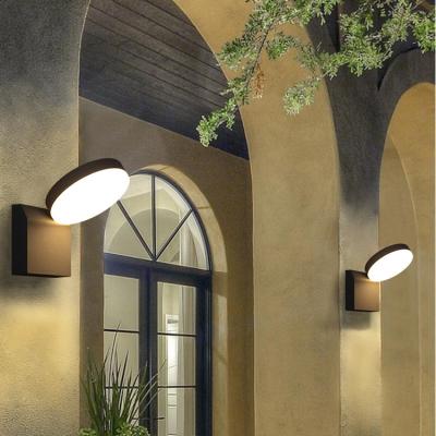 China Hotel /corridor/courtyard/outer wall high brightness aluminum round Ip54 12w LED waterproof outdoor wall lamp for sale