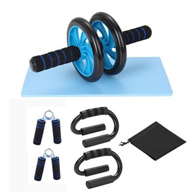 China 6-in-1 Wheel Abdominal Wheel Fitness Wheel Light Blue ABS Factory Customized Universal Abs Mini Sit Ups for sale