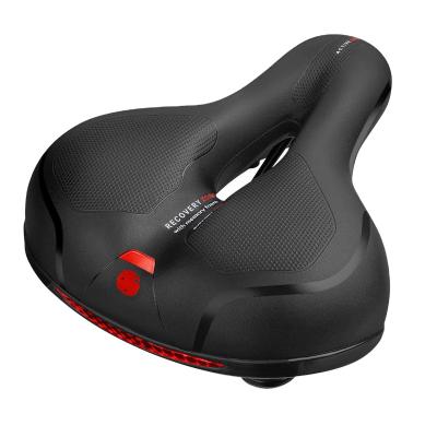 China Elastic Leather Bike Seat Mountain Road Bicycle Parts Mtb Saddle Cushion PU Cushion Soft Comfortable Soft for sale