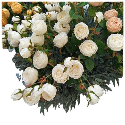 China New Product Long Lasting Flowers Real Touch Rose Artificial Velvet Rose Silk Rose For Wedding And Events Decorate for sale