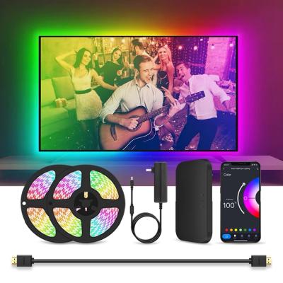 China Ambient Light Smart Ambient TV TV PC PC Lights Dreamy WiFi RGB LED Strip Lights Color HD MI Sync Backlight Screen Lighting Kit For TV Box Xbox PS4 for sale