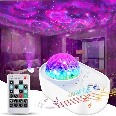 China Modern Spaceship Star Night Light Projector Galaxy LED Projection Lamp for Kids Bedroom Party Decor Home White Noise Bluetooth Speaker for sale