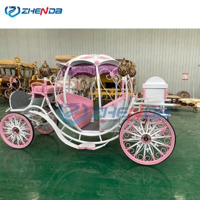 China Customized 2023 Style New Product Pumpkin Horse Sightseeing Carriage (Accept Customized) Outdoor Horse-Drawn Electric Carriage Cheap Prices For Sale for sale