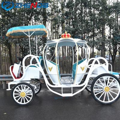 China New Design Universal Blue Cinderella Pumpkin Carriage /Hot Sale Electric Carriage / Classic Horse-Drawn Carriage for sale