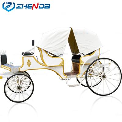 China Q235B (Customization Accepted) Steel Structure Frame Wedding Sightseeing Trolley Hotel Shuttle Horse-drawn Trolley for sale