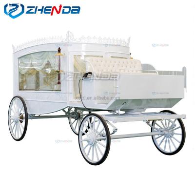 China European Style Horse White Funeral Funeral Carriage Electric Yew for sale