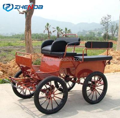 China New Design Luxury Multifunctional Fashion Classic Marathon Carriage / New Style 4 Wheels Pony Horse Carriage for sale