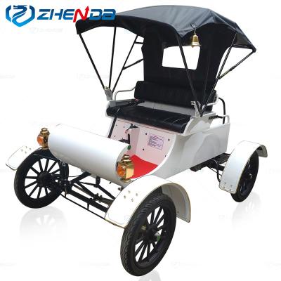 China Wedding Sightseeing Amusement Park Photography Party Event Decoration Customized Unique Fashionable Special Classic Car Color Style Golf Cart Idyllic Vintage Sightseeing Car for sale