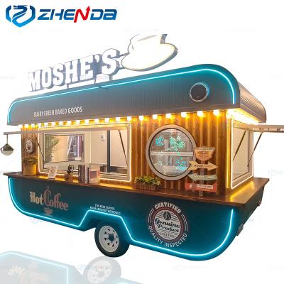 China Fruit Processing Factory Fashion Design Ice Cream Cart /Chinese Design Restaurant Cafe Car Food Truck for sale