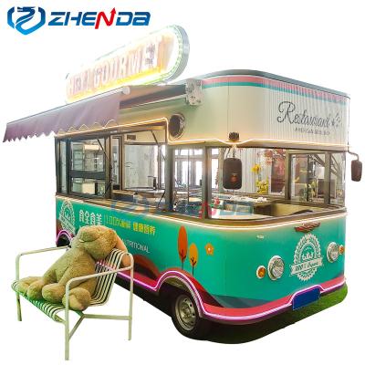 China Best Selling Chinese Mobile Beverage Trailer Fruit Processing Factory Design Mobile Kitchen Trailer For Europe for sale