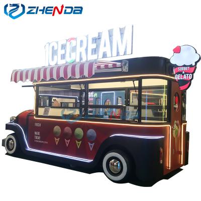 China America's Best/New Unique Shape Street Fruit Processing Factory Design Food Truck Outdoor Ice Cream Food Vending Truck for sale