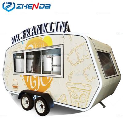 China High quality commercial catering mobile food trailer fry food truck trailer for sale vintage food cart for sale