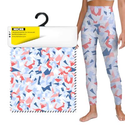 China Eco-friendly Polyester Stretch Comfortable ODM Wicking OEM Weft Knit Durable Digital Printing Fabric For Fitness Wear Sportswear for sale