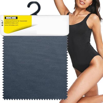 China ODM OEM Customized Color Nylon Spandex Durable Quick Dry Elastic Plain Dyed 4 Way Stretch Knit Fabric For Swimwear for sale