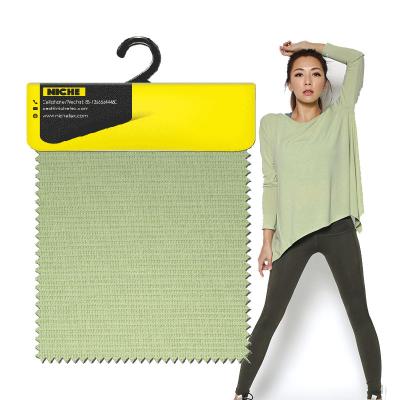 China Sustainable Supplier 4 Way Polyester Stretch Custom Jacquard Knitting Breathable Fabric For Gym T-shirt Sports Fitness for sale