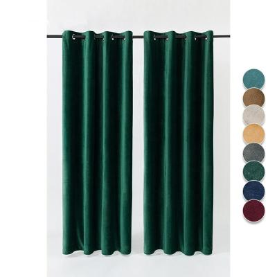 China Insulated Velvet Shade Sheer Curtains Light Up Luxury Dutch Velvet Single Curtain For Bedroom Perforated for sale