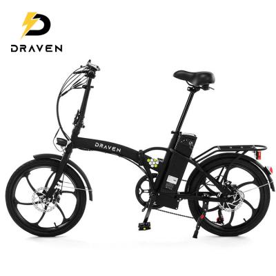 China 250W Brushless Motor and Shimano 6 Speed ​​Gears 20 Inch Foldable Electric Bike Lightweight Aluminum Folding Electric Bicycle with Pedals for sale