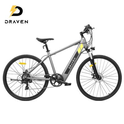 China Aluminum Alloy Electric Mountain Bikes For Adults 700c Electric Bicycle Full Suspension E-MTB for sale