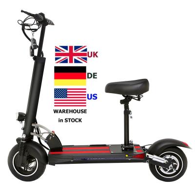 China With Seat EU Warehouse Dropshipping Two Wheels Cheap Small Electric Scooter Foldable Scooter for sale