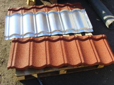 China Trade assurance new innovation building material stone chips coated metal roof tile/Roofing Estimates en venta