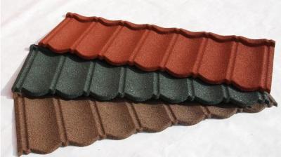 China Wood Shingle Materials Stone Coated Metal Roof Tiles , Galvanized Stone Coated Tile for sale