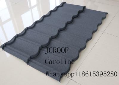 China Anti Earthquake Stone Coated Roofing Tiles 0.45mm thickness For Terrace House for sale