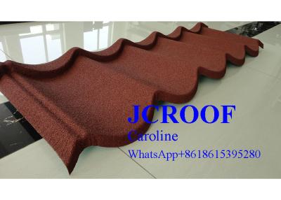 China Lightful House Shingle Colour Coated Steel Roofing Sheets 1300*420mm Overall Size for sale