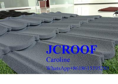 China Wooden Type Stone Coated Metal Roof Tile , Lightweight Metal Roof Tiles for sale